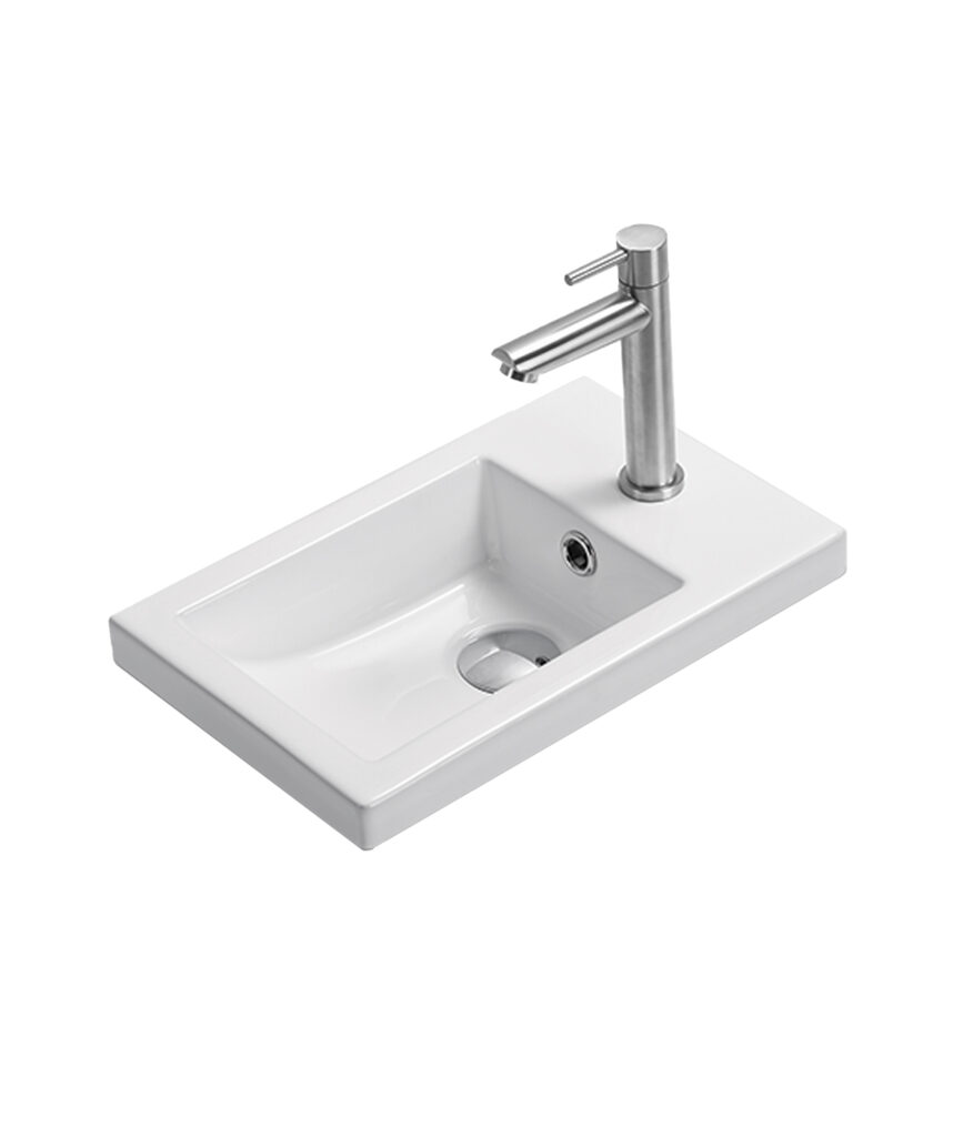 Plati 245 ceramic basin - White Gloss