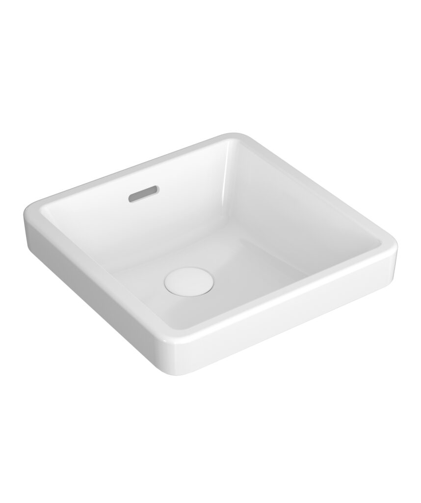 Kyra 401 ceramic basin - White Gloss