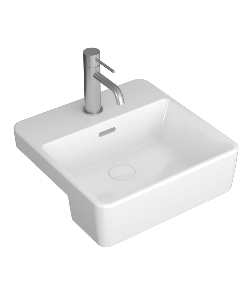 Kyra 402 ceramic basin - White Gloss