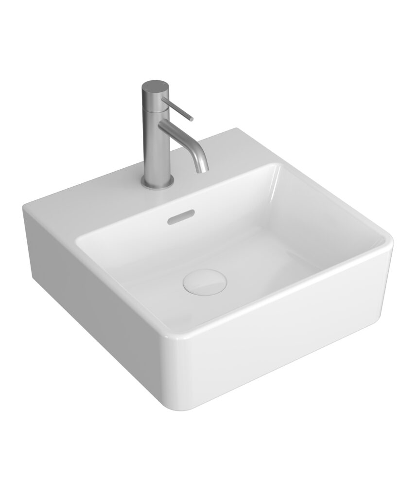 Kyra 403 ceramic basin - White Gloss