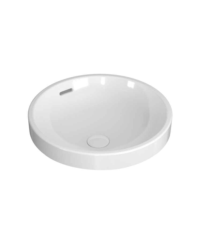 Syros 401 ceramic basin - White Gloss