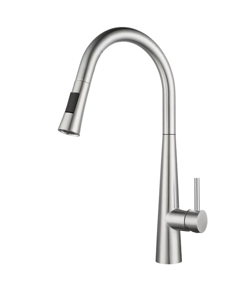 Jorji Pull Out Spray Sink Mixer - Lead Free - Brushed Stainless Steel
