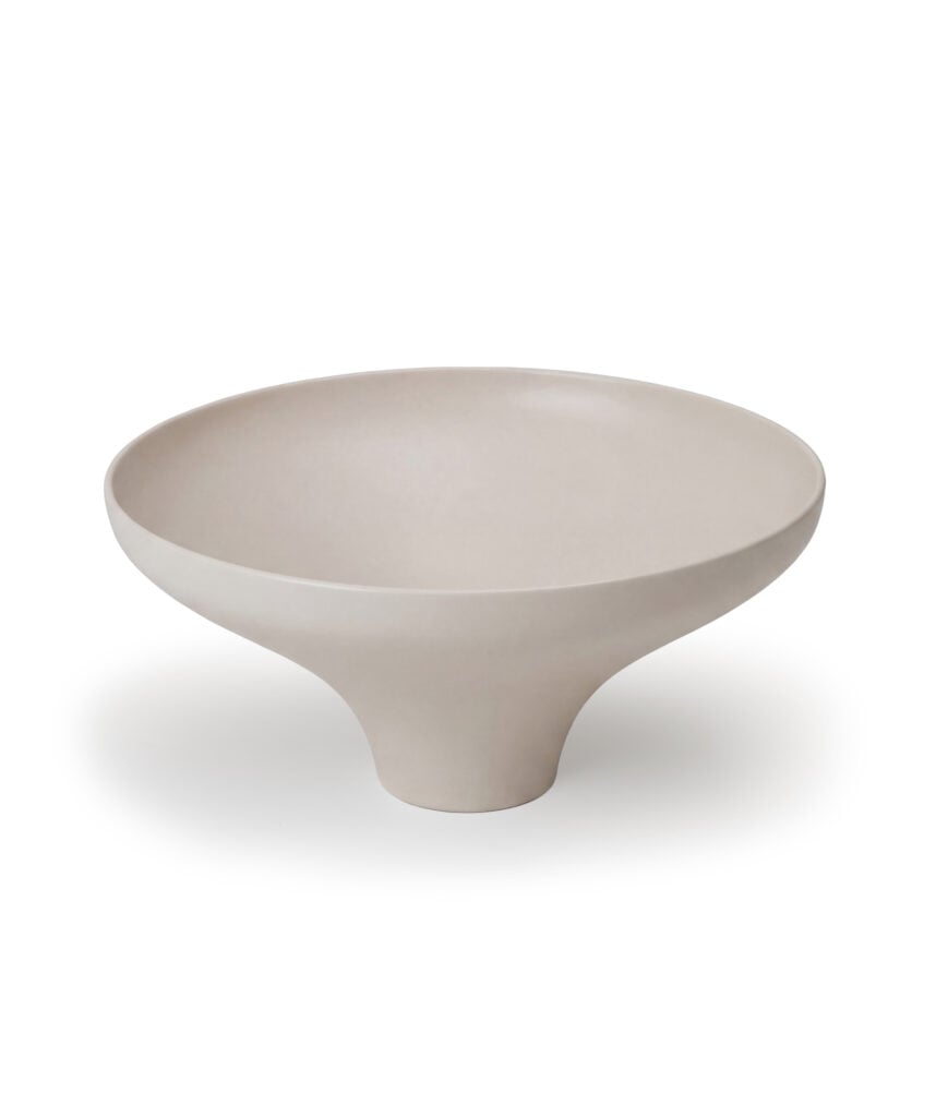 Agra 430 ceramic basin - Saltstone Silk Matte