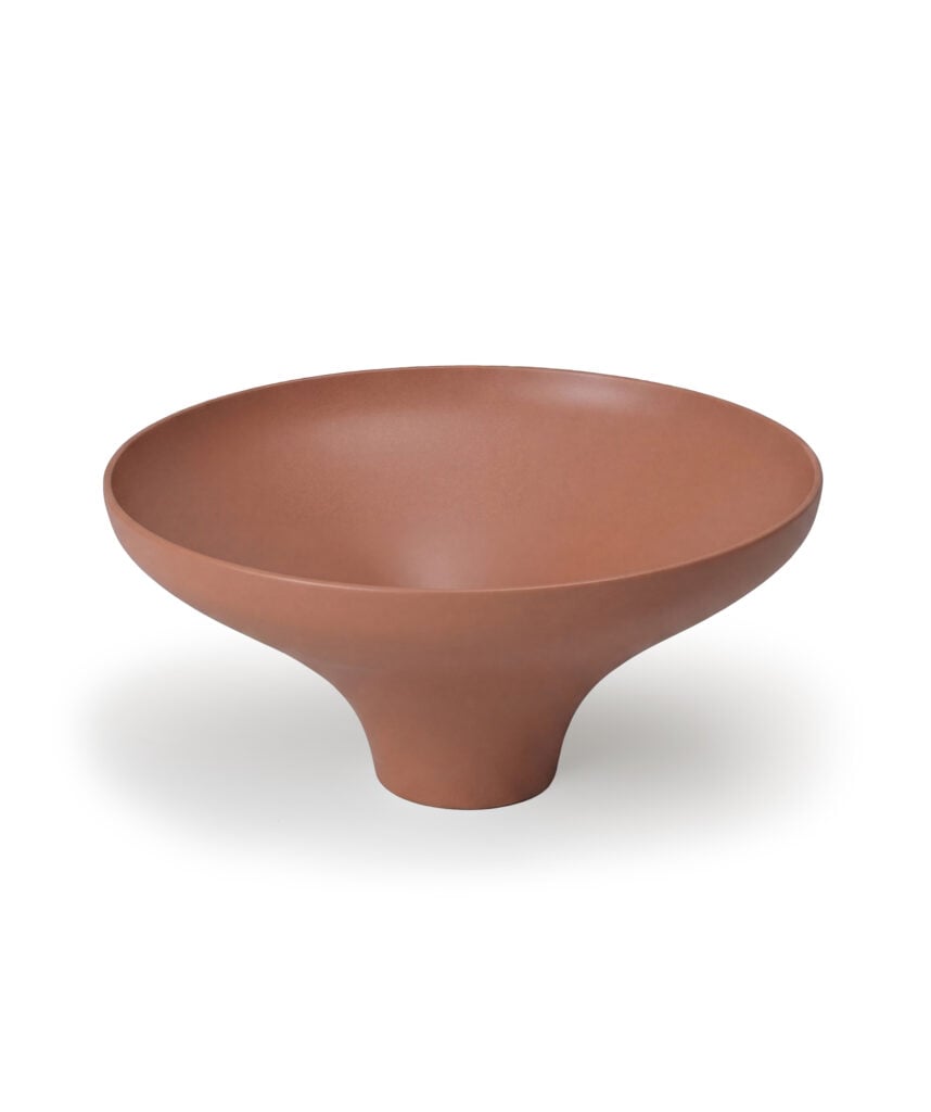 Agra 430 ceramic basin - Terracotta Silk Matte
