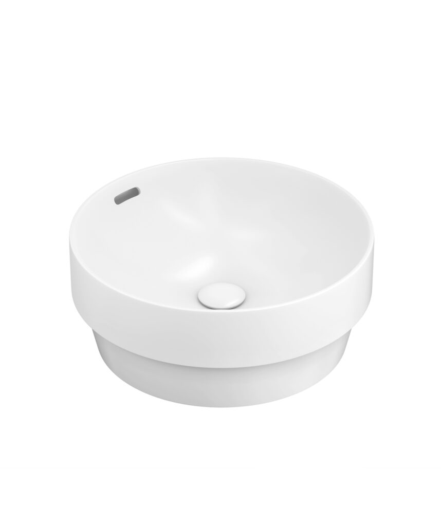 Obello 371 ceramic basin - White Silk Matte