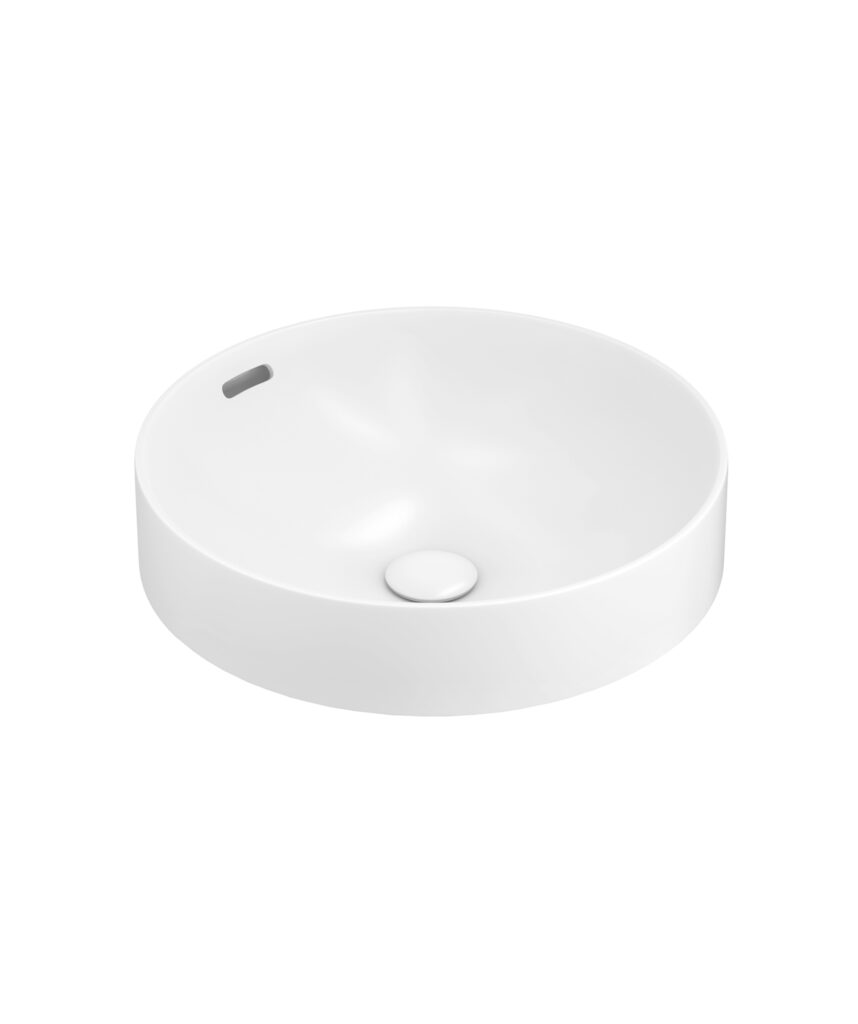 Obello 371 ceramic basin - White Silk Matte