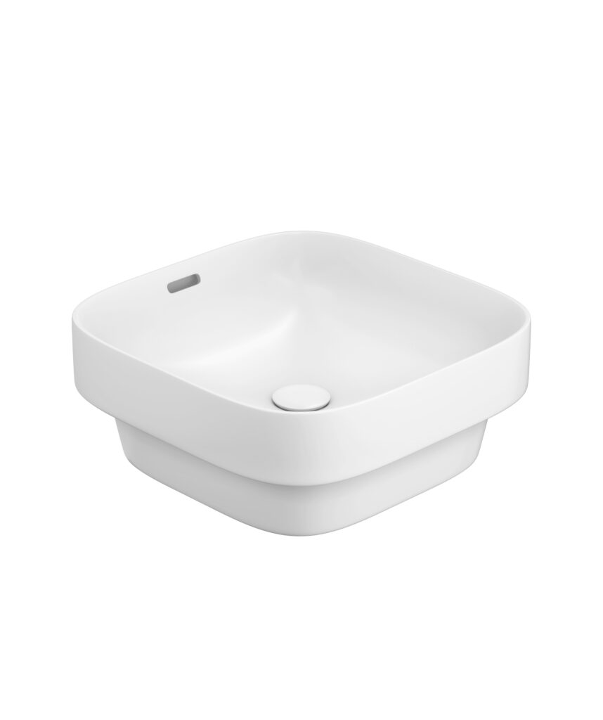 Obello 373 ceramic basin - White Gloss