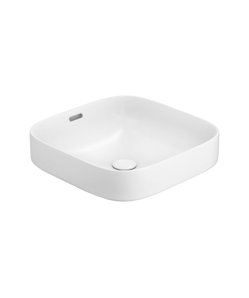 Obello 373 ceramic basin - White Silk Matte