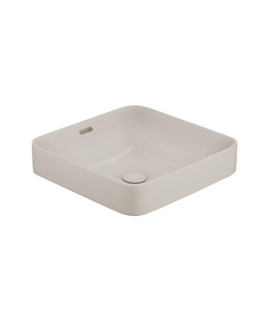 Obello 376 ceramic basin - Saltstone Silk Matte
