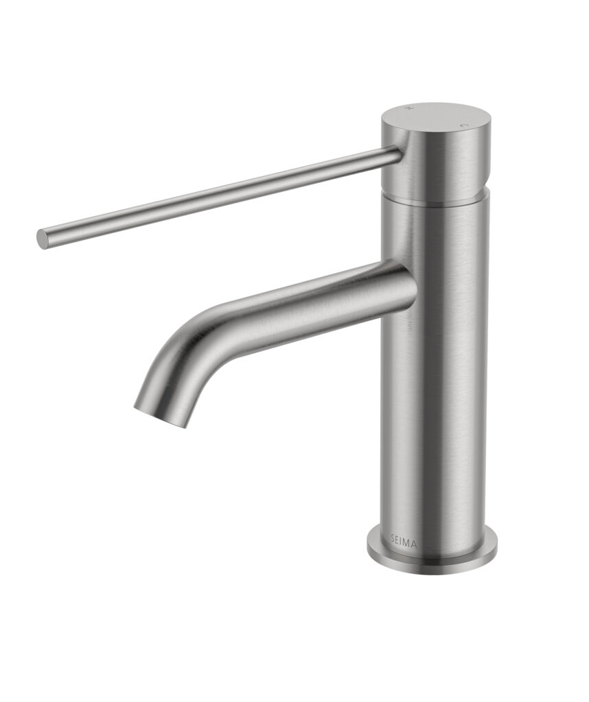 Anson Care Basin Mixer - Lead Free - Brushed SS