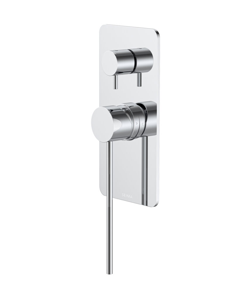 Anson Care Diverter Mixer with Full Backplate - Lead Free - Chrome