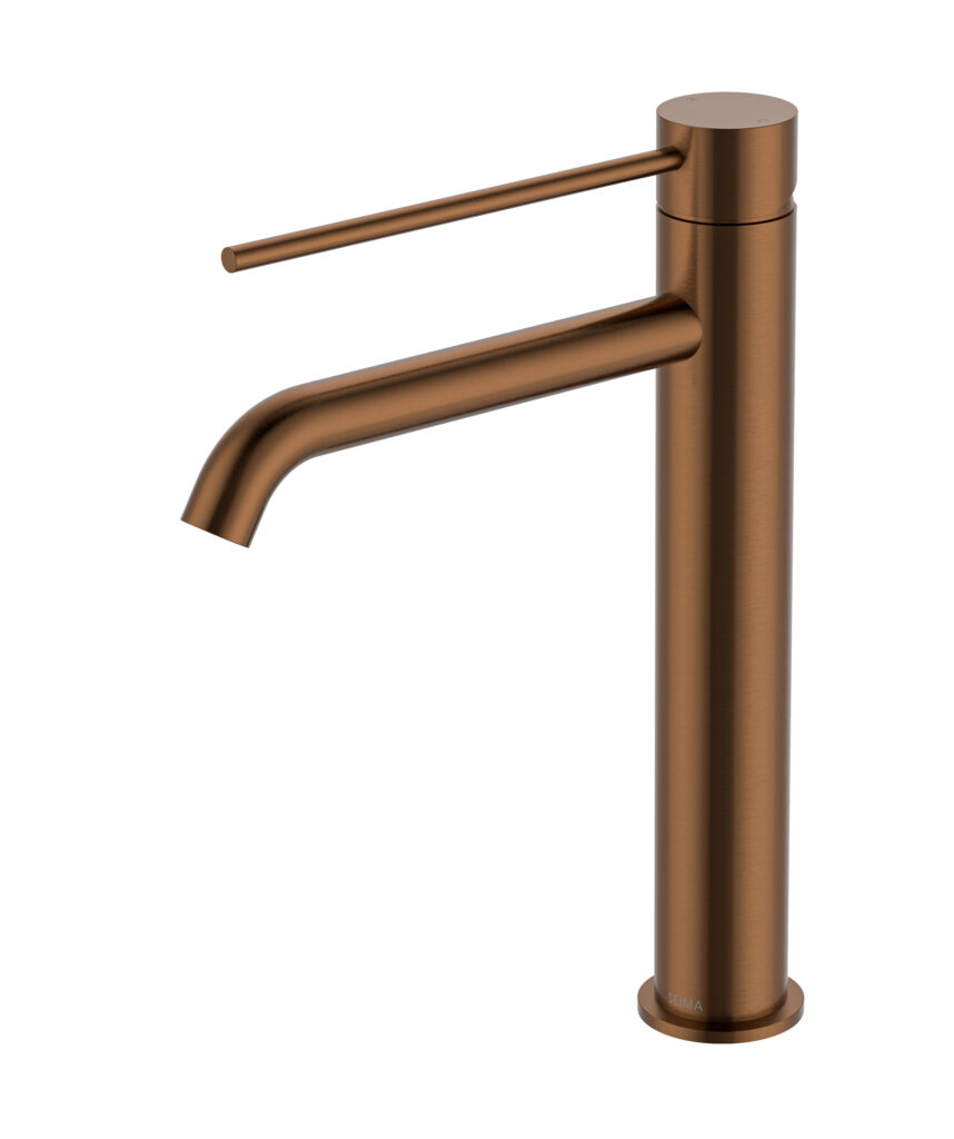 Anson Care Tall Basin Mixer - Lead Free - Brushed Bronze