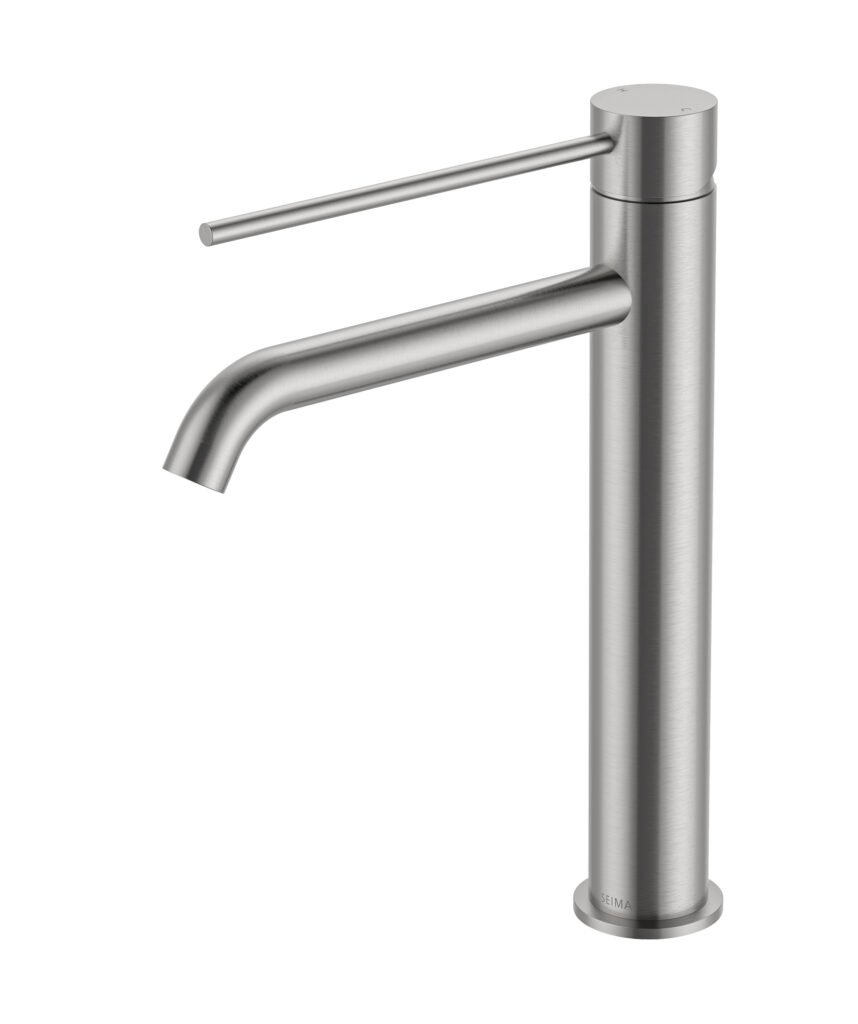 Anson Care Tall Basin Mixer - Lead Free - Brushed SS