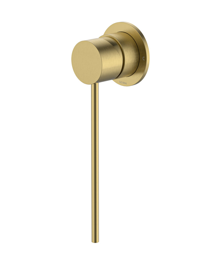 Anson Care Wall Mixer with 60mm Backplate - Lead Free - Brushed Gold