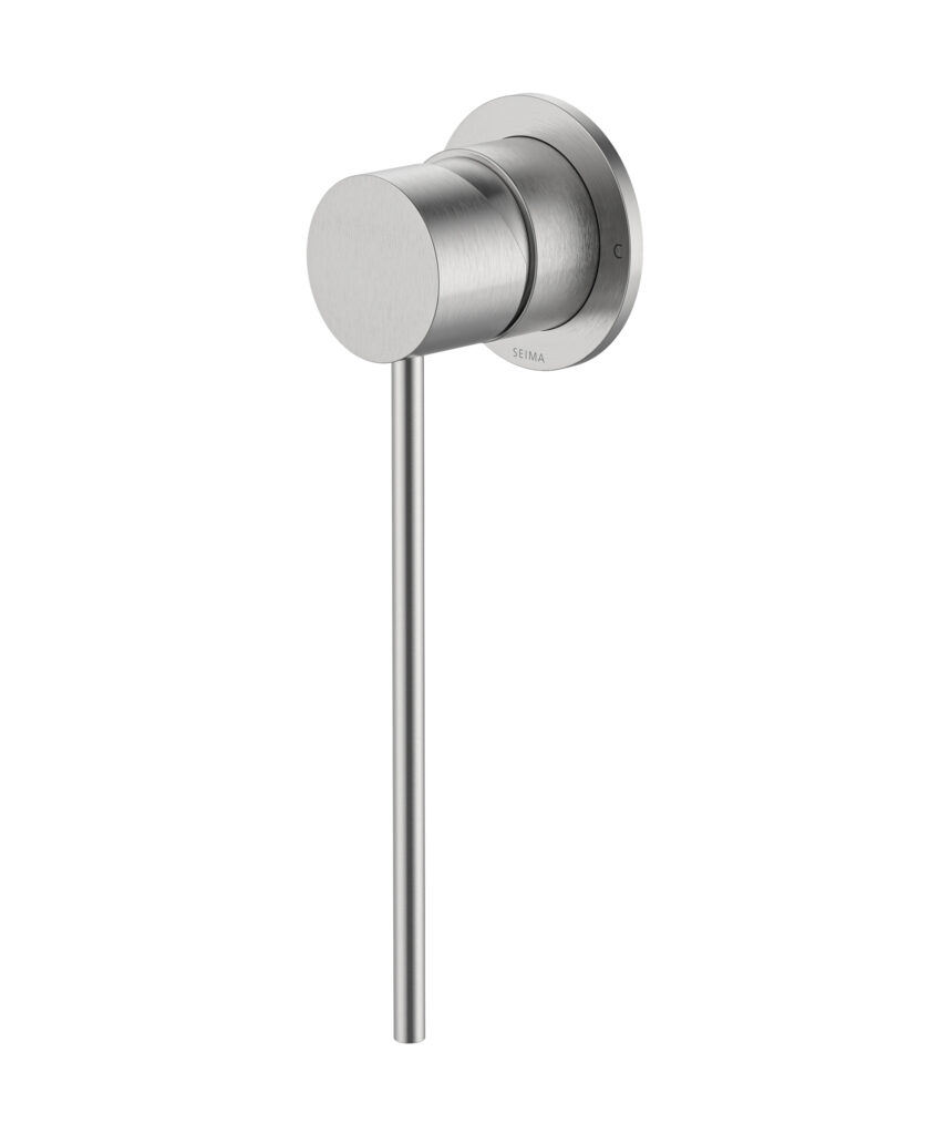 Anson Care Wall Mixer with 60mm Backplate - Lead Free - Brushed SS