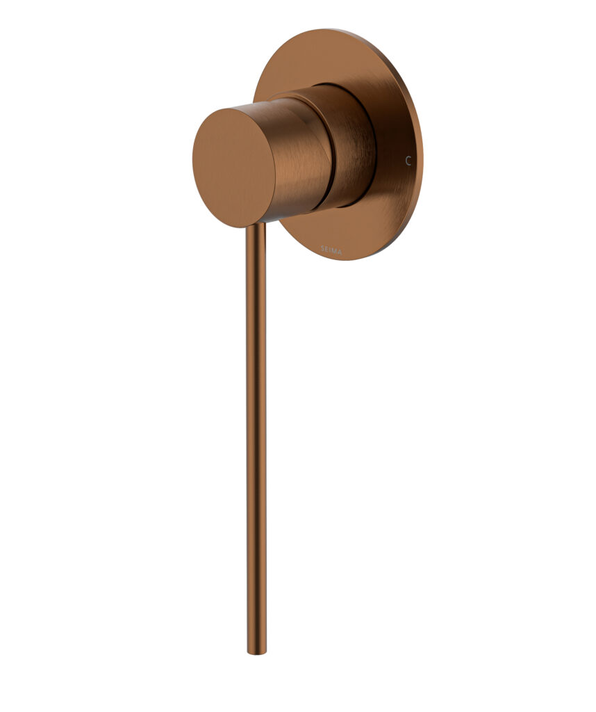 Anson Care Wall Mixer with 80mm Backplate - Lead Free - Brushed Bronze