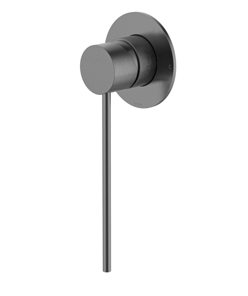 Anson Care Wall Mixer with 80mm Backplate - Lead Free - Gunmetal