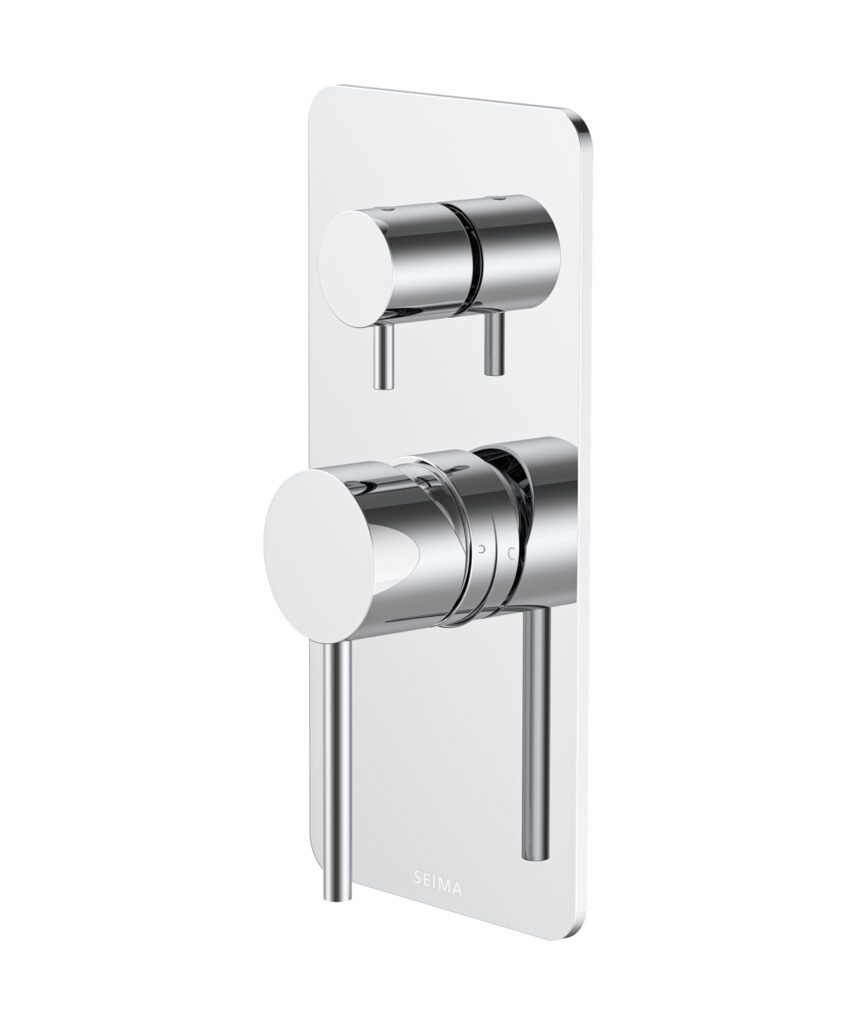 Anson Diverter Mixer with Full Backplate - Lead Free - Chrome