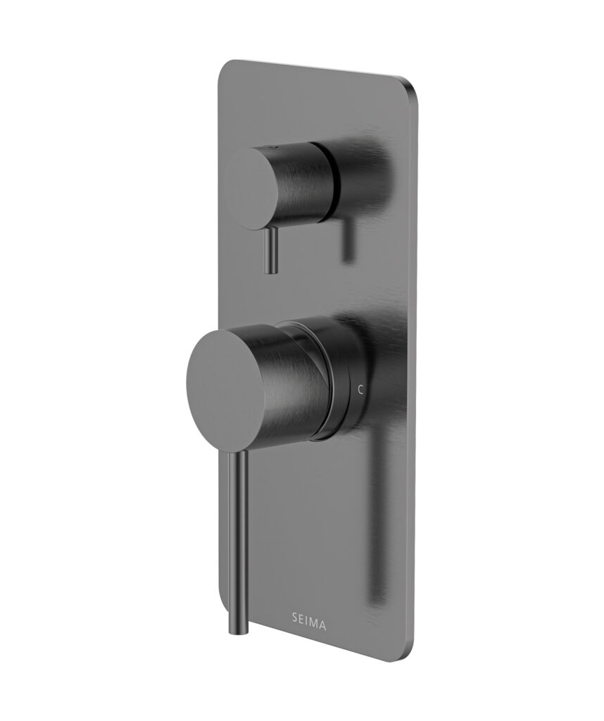 Anson Diverter Mixer with Full Backplate - Lead Free - Gunmetal