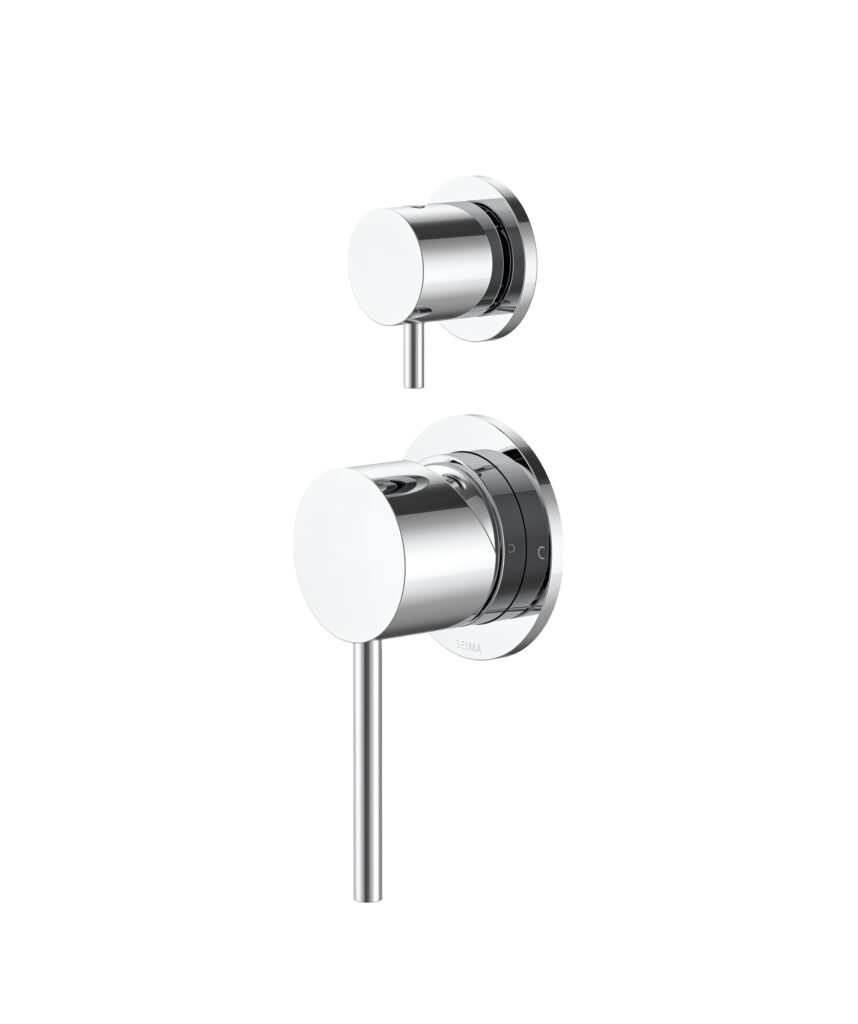 Anson Diverter Mixer with Separate Backplates - Lead Free - Chrome