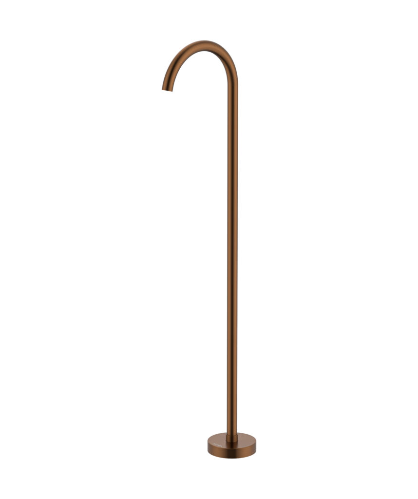 Anson Floor Mounted Bath Spout - Lead Free - Brushed Bronze