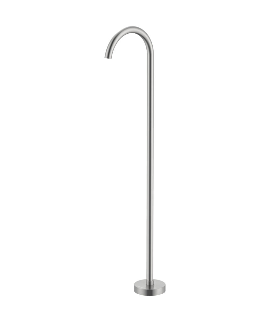 Anson Floor Mounted Bath Spout - Lead Free - Brushed SS