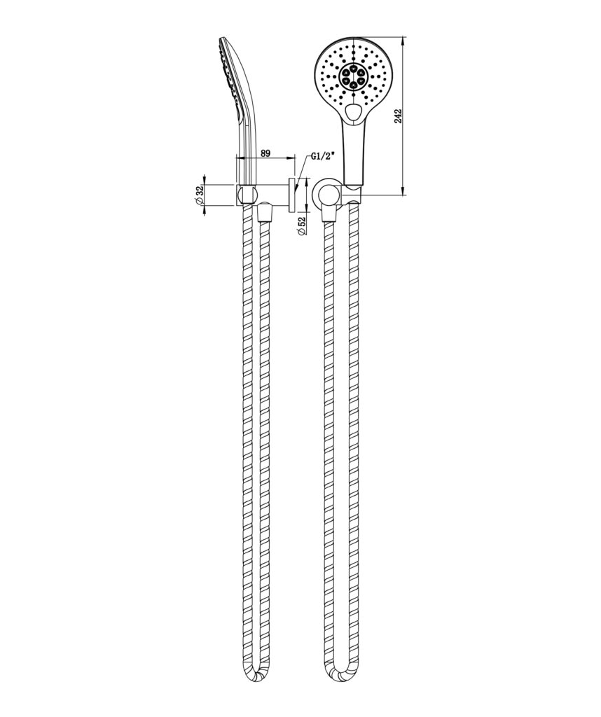 Anson Hand Shower - Black Matte