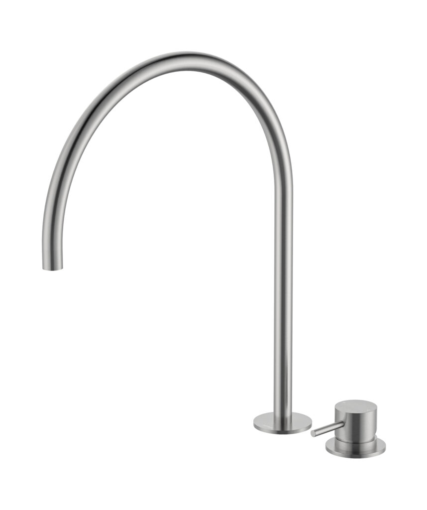 Anson Hob Mixer - Lead Free - Brushed SS