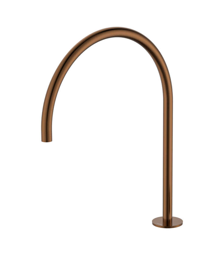 Anson Hob Swivel Sink Spout - Lead Free - Brushed Bronze