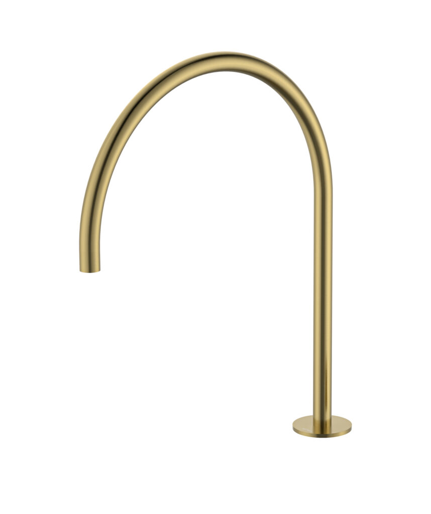 Anson Hob Swivel Sink Spout - Lead Free - Brushed Gold