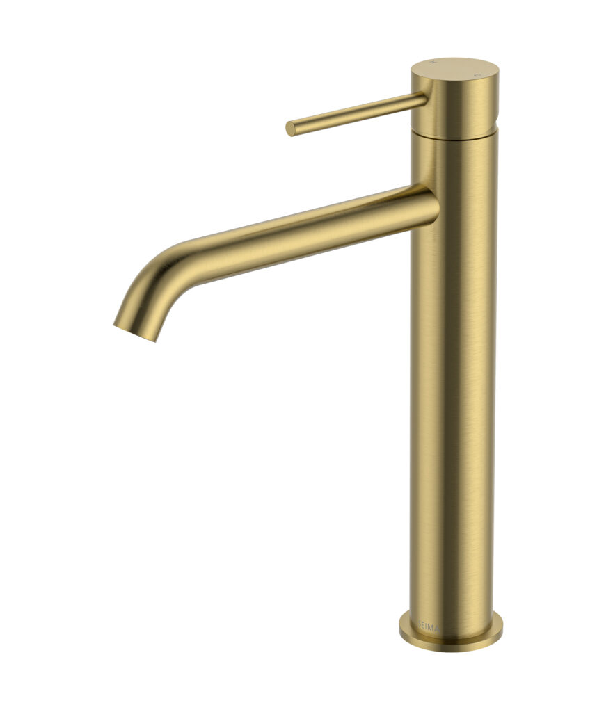 Anson Tall Basin Mixer - Lead Free - Brushed Gold