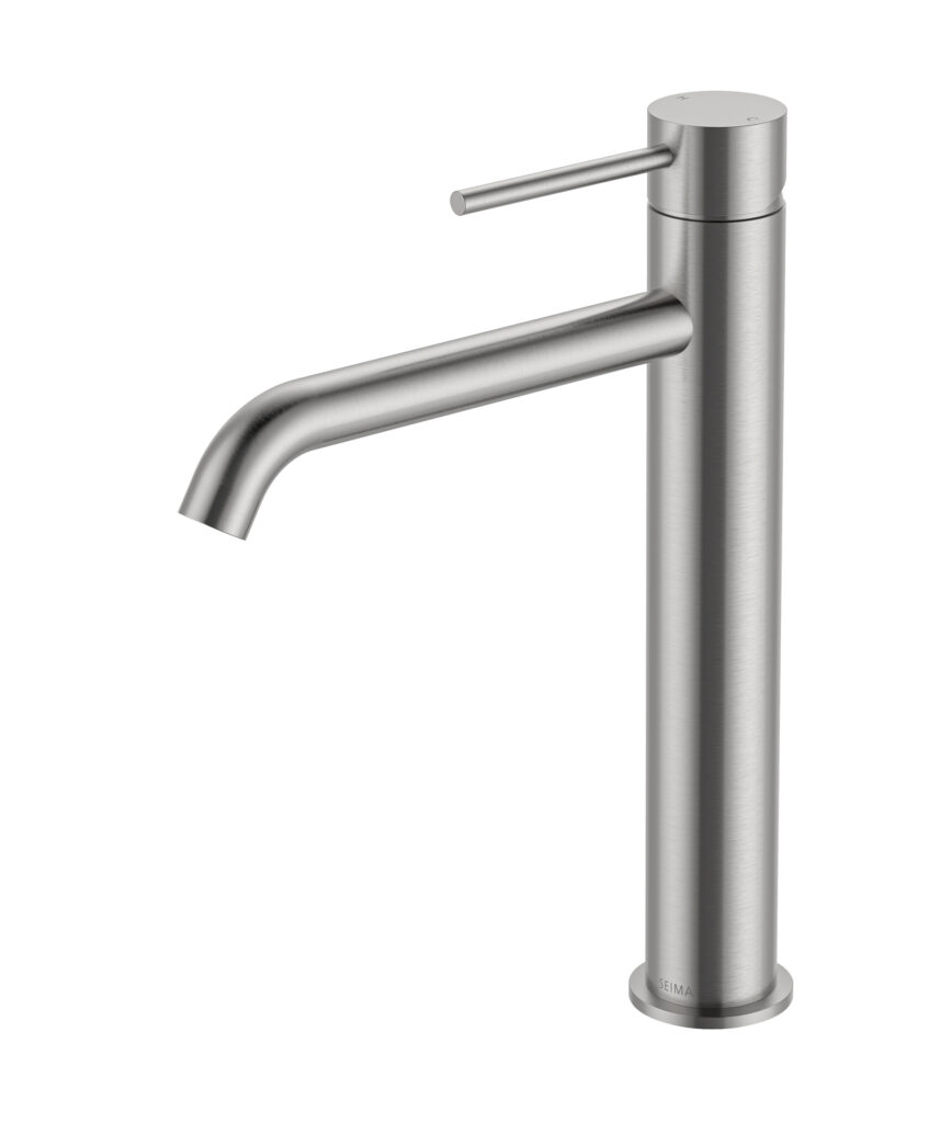 Anson Tall Basin Mixer - Lead Free - Brushed SS