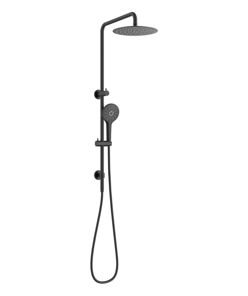 Anson Twin Shower - Black Matte