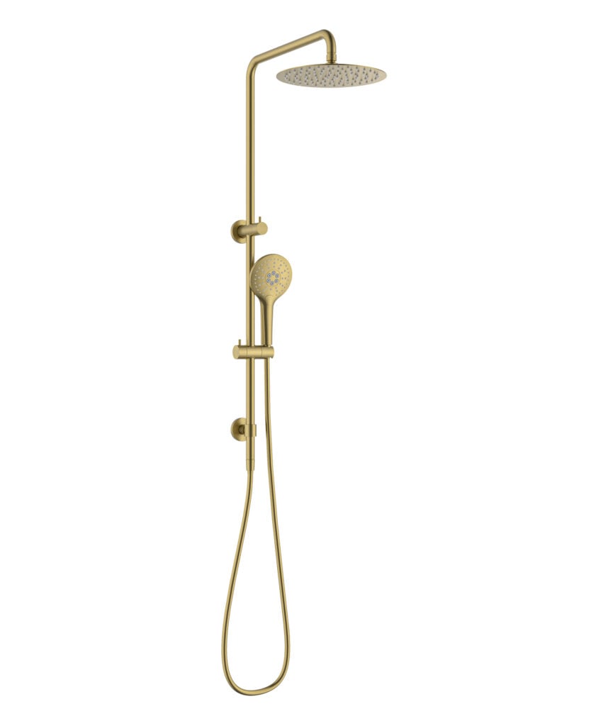 Anson Twin Shower - Brushed Gold