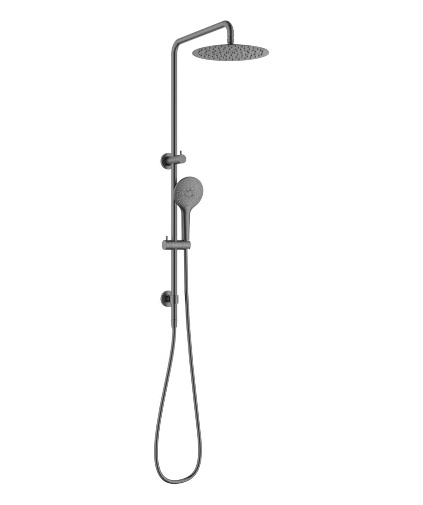 Anson Twin Shower - Gunmetal