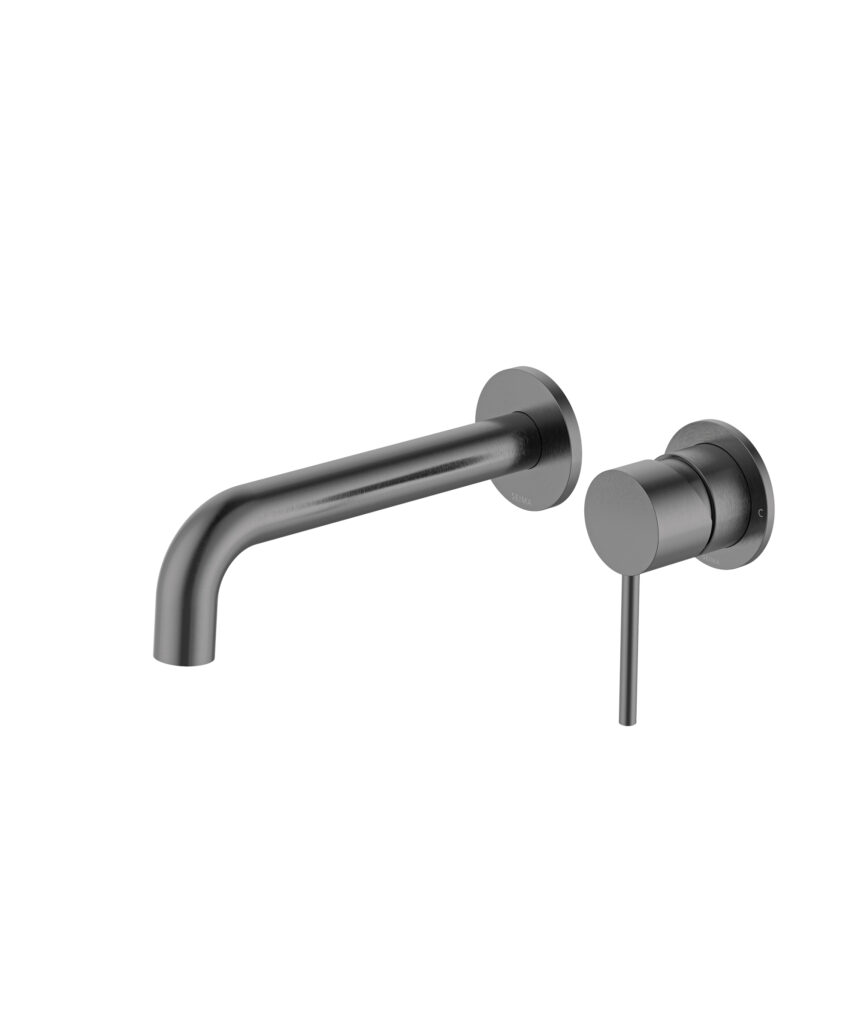Anson Wall Mixer and Spout Set with Separate Backplates - Lead Free - Gunmetal