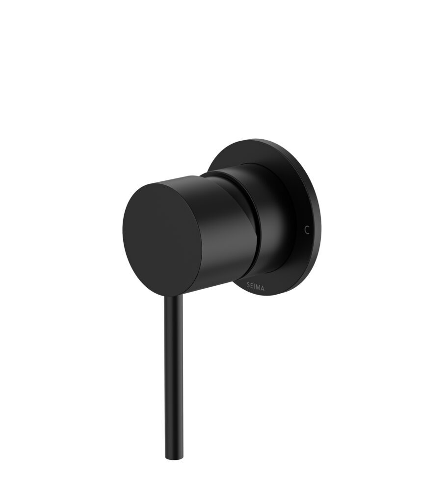 Anson Wall Mixer with 60mm Backplate - Lead Free - Black Matte