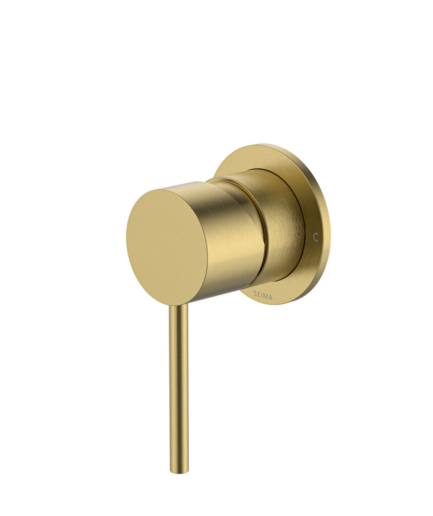 Anson Wall Mixer with 60mm Backplate - Lead Free - Brushed Gold