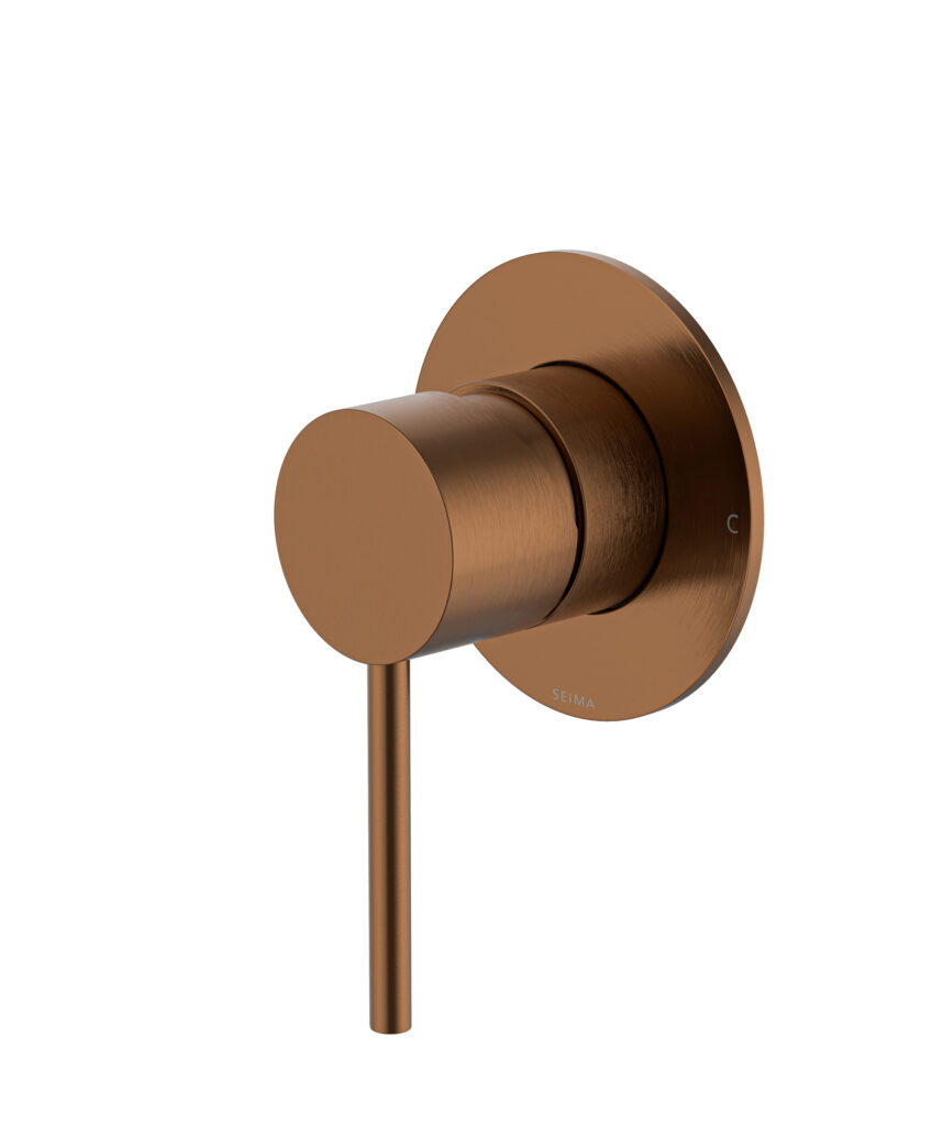 Anson Wall Mixer with 80mm Backplate - Lead Free - Brushed Bronze