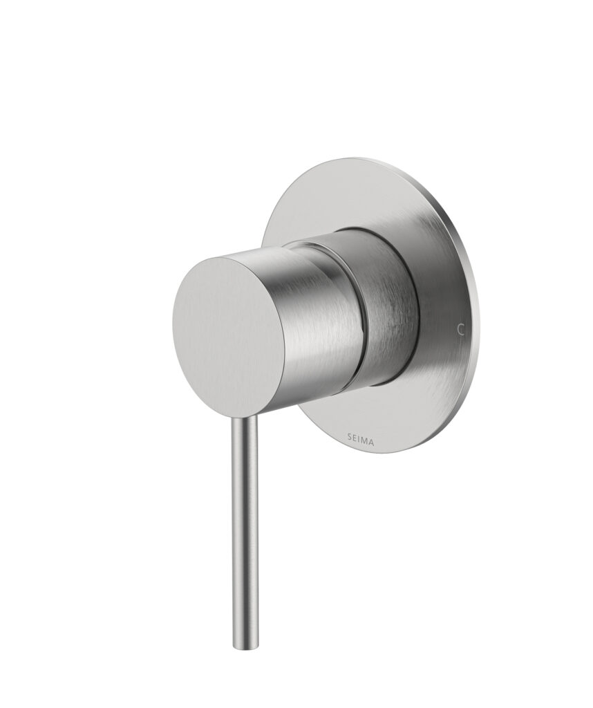 Anson Wall Mixer with 80mm Backplate - Lead Free - Brushed SS