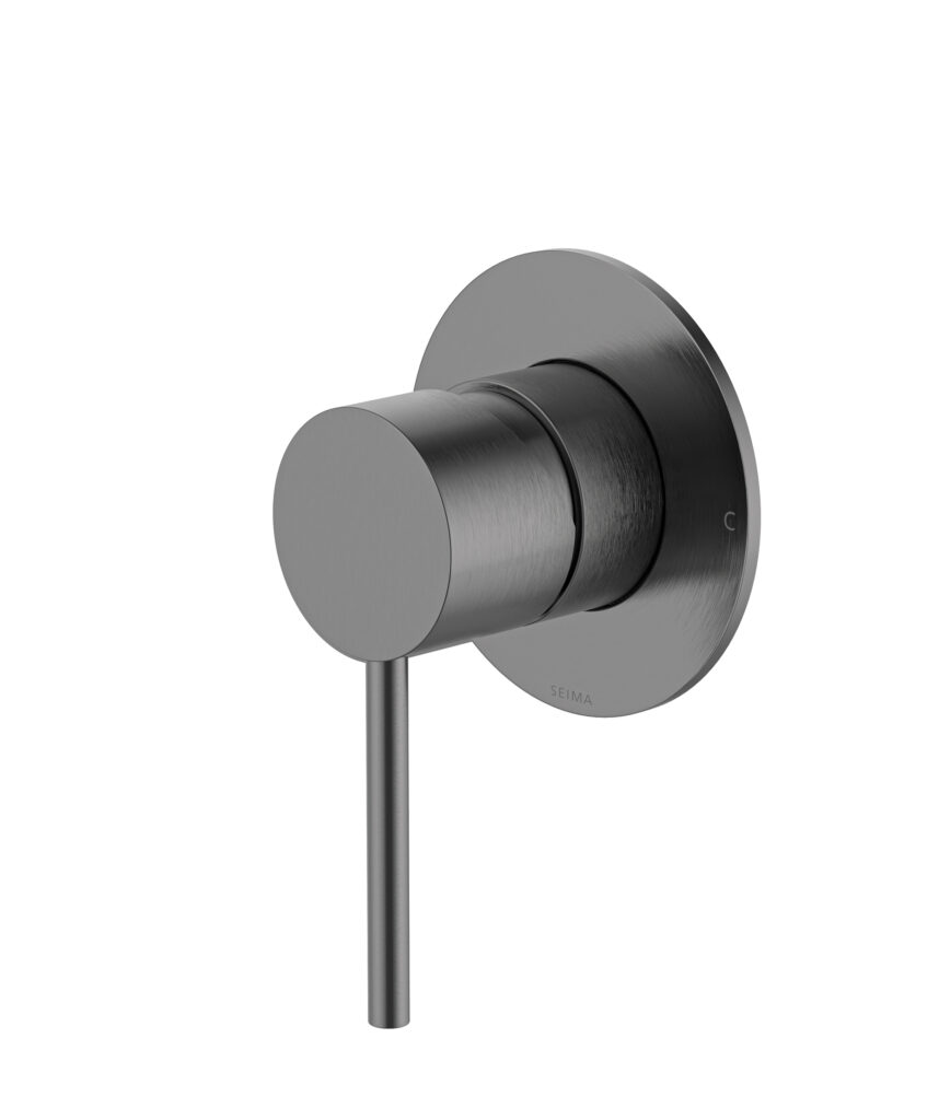 Anson Wall Mixer with 80mm Backplate - Lead Free - Gunmetal