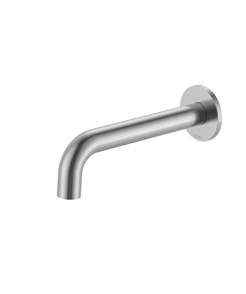 Anson Wall Spout - 180/200/220mm - Lead Free - Brushed SS