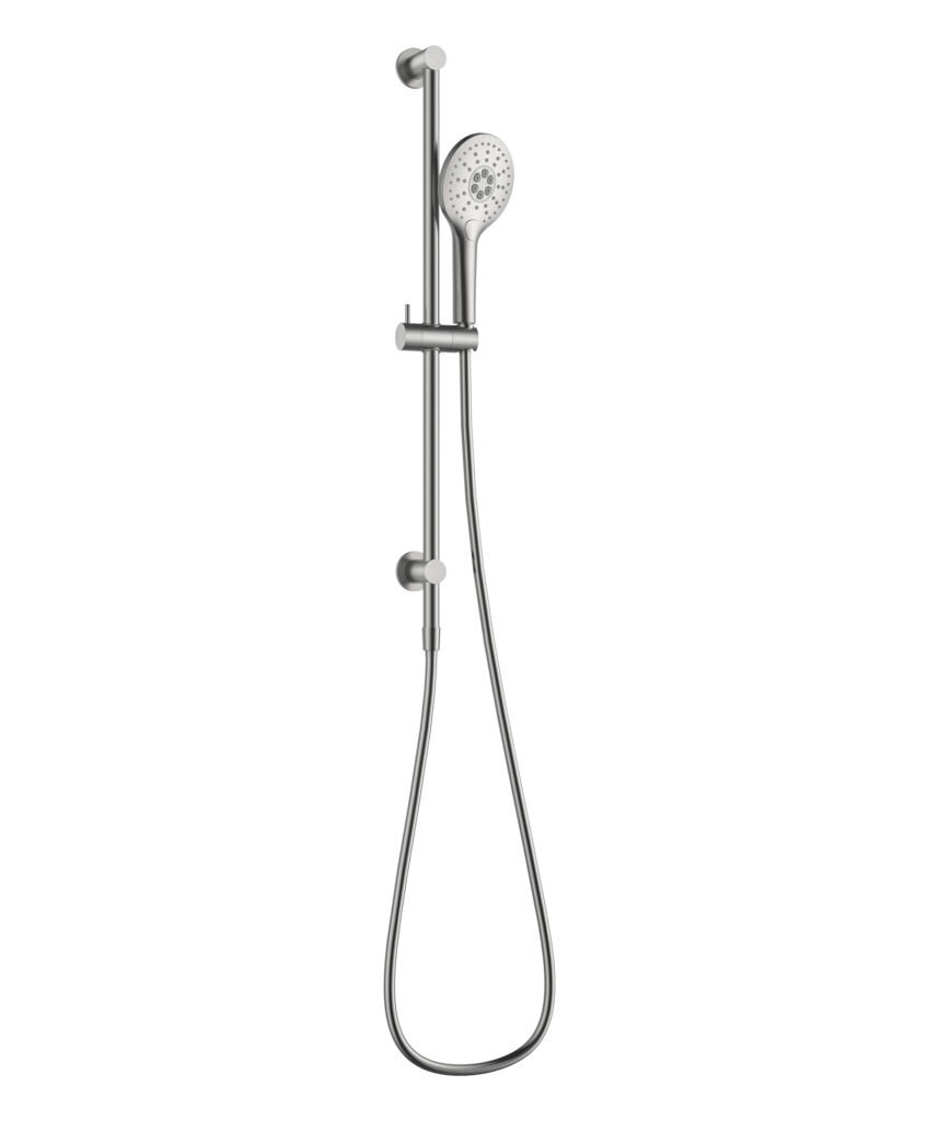 Anson Water Through Rail Shower - Brushed SS