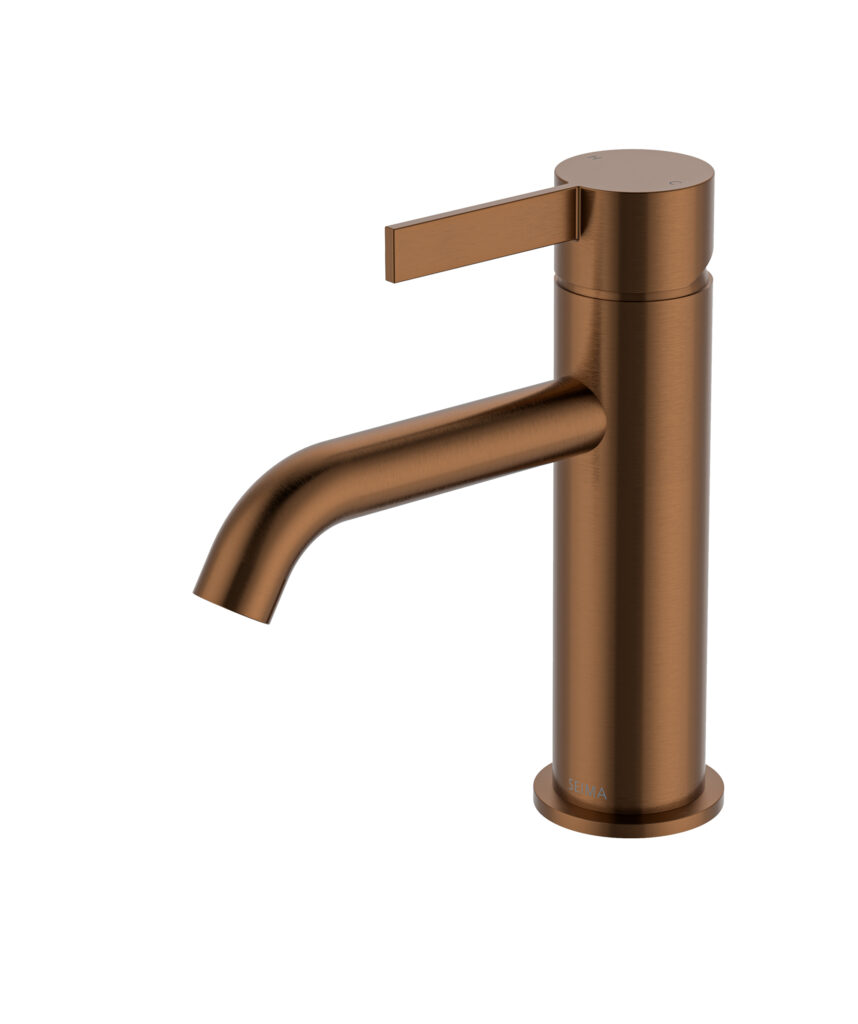 Edge Basin Mixer - Lead Free - Brushed Bronze