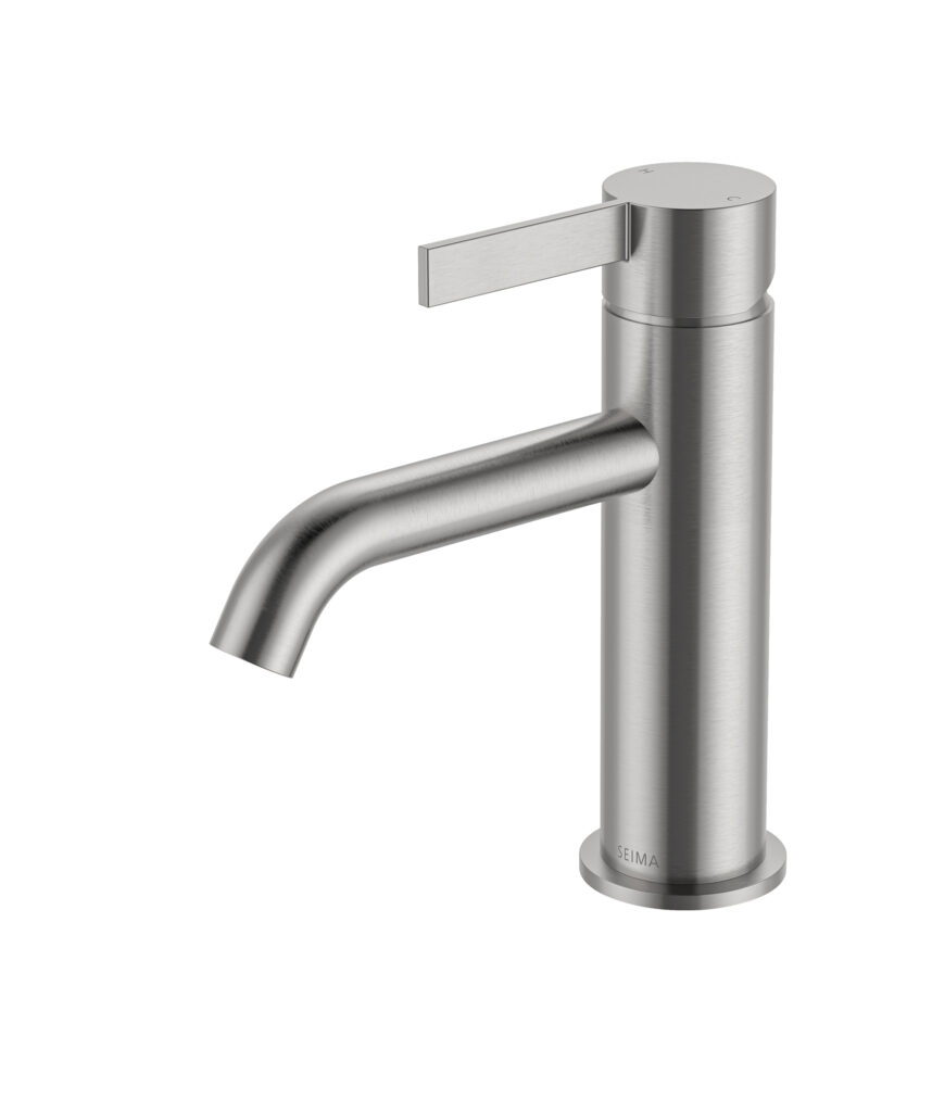 Edge Basin Mixer - Lead Free - Brushed SS