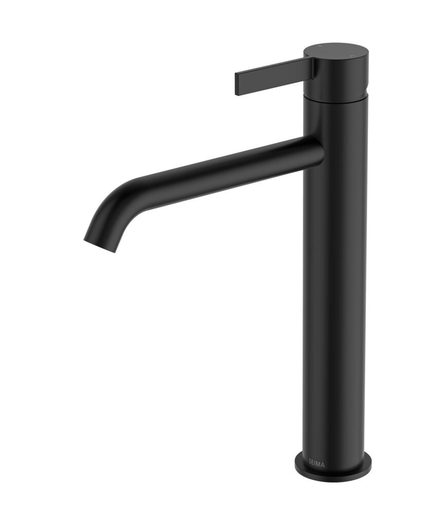 Edge Tall Basin Mixer - Lead Free - Black Matte