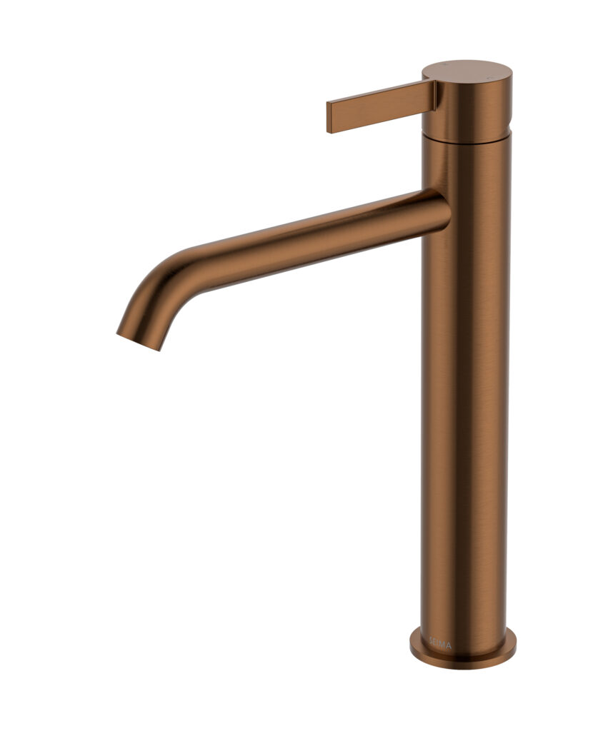 Edge Tall Basin Mixer - Lead Free - Brushed Bronze