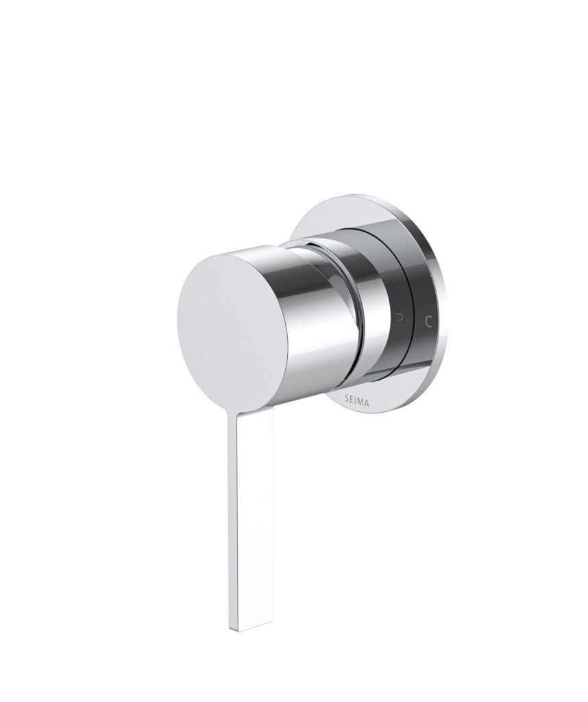 Edge Wall Mixer with 60mm Backplate - Lead Free - Chrome