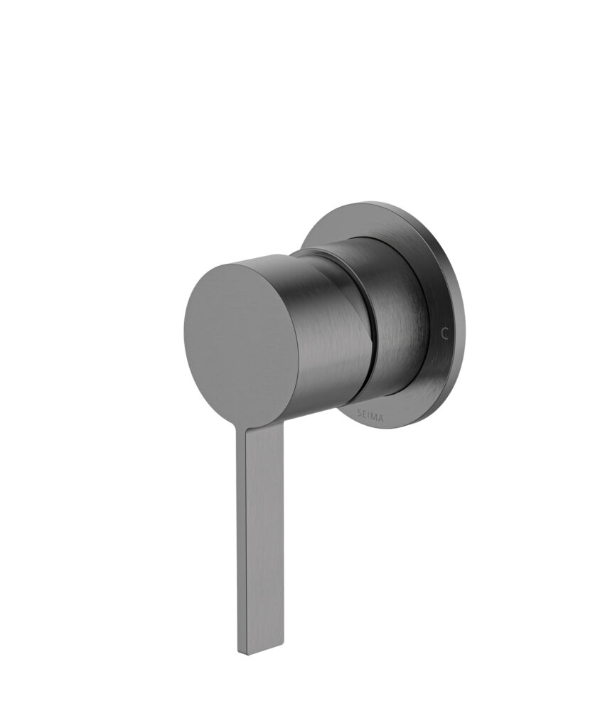 Edge Wall Mixer with 60mm Backplate - Lead Free - Gunmetal