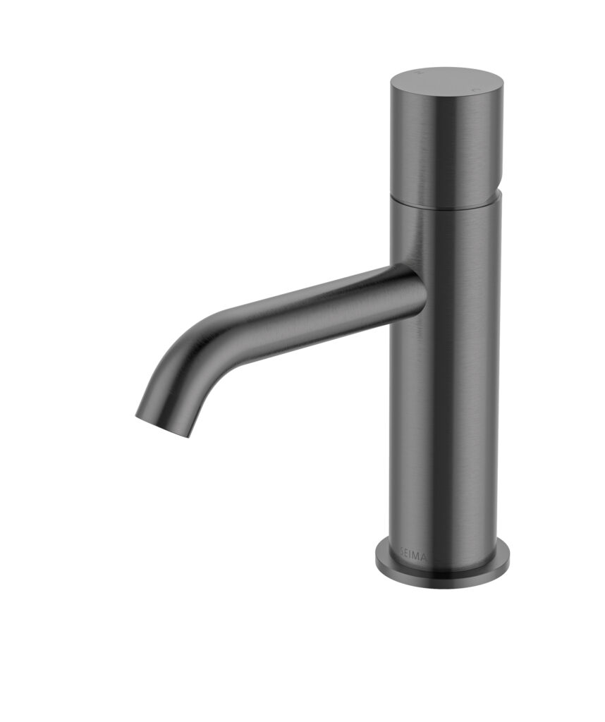 Enna Basin Mixer - Lead Free - Gunmetal
